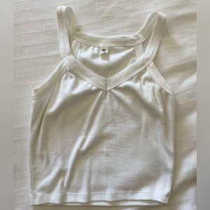 BP white crop tank